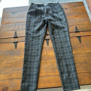 Calvin Klein Gray Plaid Slim Dress Pants